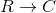 R\rightarrow C