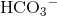 \textrm{HCO}_3{ }^-