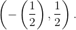 \left ( -\left ( \frac{1}{2} \right ),\frac{1}{2} \right ).