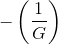 -\left ( \frac{1}{G} \right )