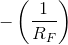 -\left ( \frac{1}{R_F} \right )