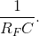 \frac{1}{R_FC}.