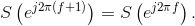 S\left ( e^{j2\pi (f+1)} \right )=S\left ( e^{j2\pi f} \right ).
